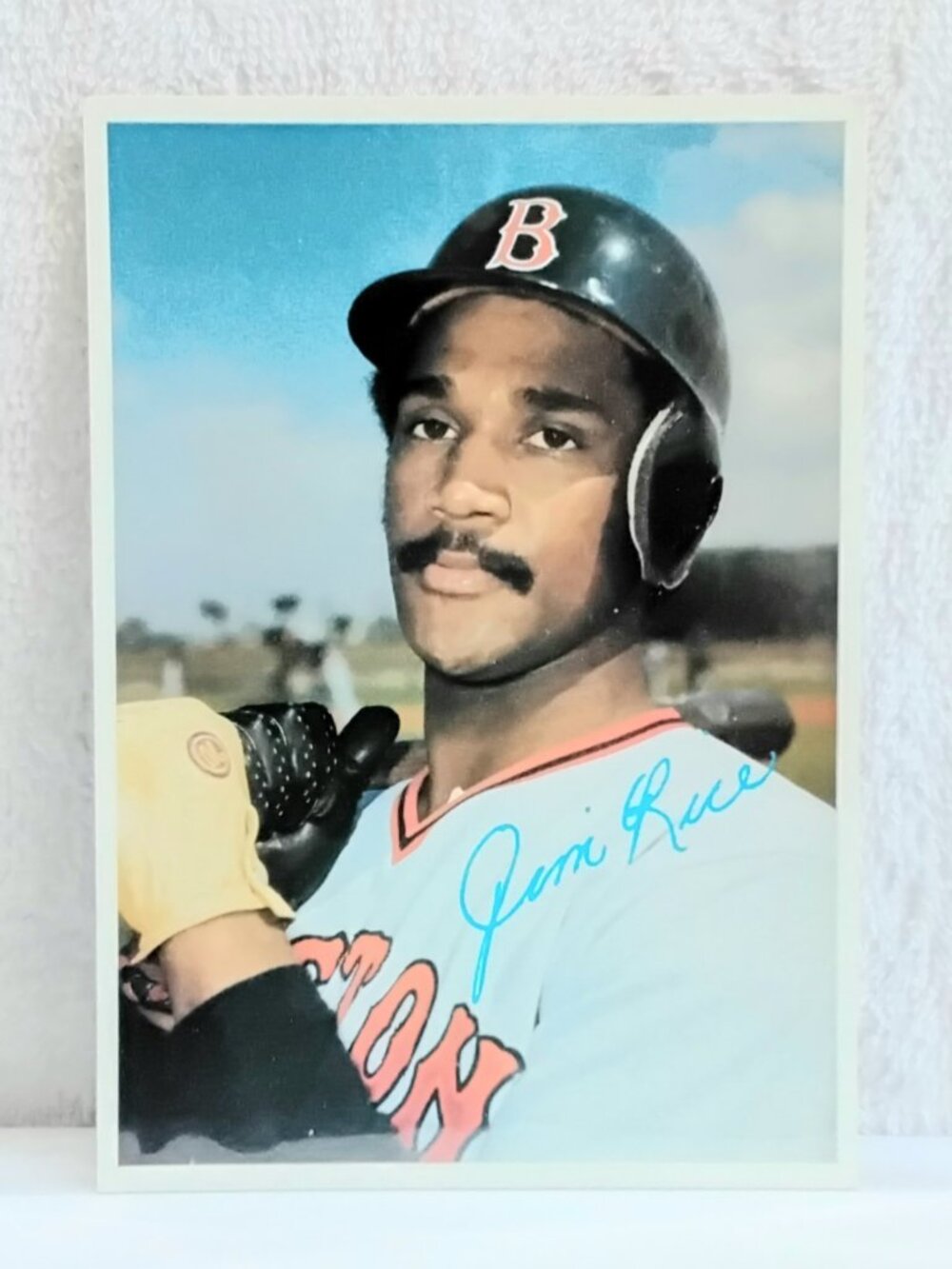 3/$25 VG/E 1980 Topps 5" x 7" Jim Rice Jumbo MLB Signature Card 5!!